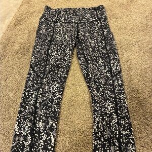 lululemon athletica Black and White Patterned Leggings